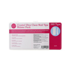 ASP Tips Crystal Ultra Clear 360pcs