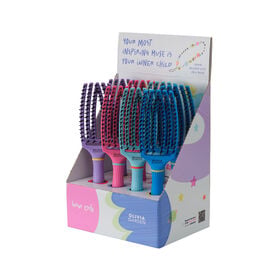 Olivia Garden Fingerbrush Inner Child brosse &agrave; cheveux pr&eacute;sentoir 8 pcs