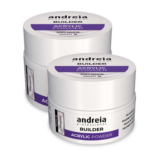 Andreia Professional Poudre acrylique - Blanc doux 35g
