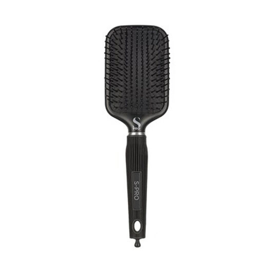 S-PRO Brosse Paddle Plate &agrave; picots Noire