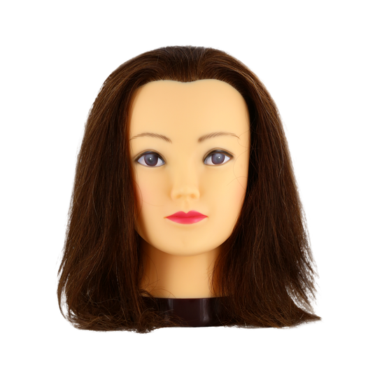 Salon Services T&ecirc;te Mannequin d'Apprentissage Marie 35-40cm Ch&acirc;tain 4