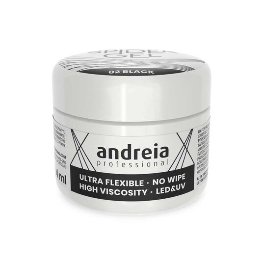 Andreia Professional Spider Gel - 02 Noir 4ml