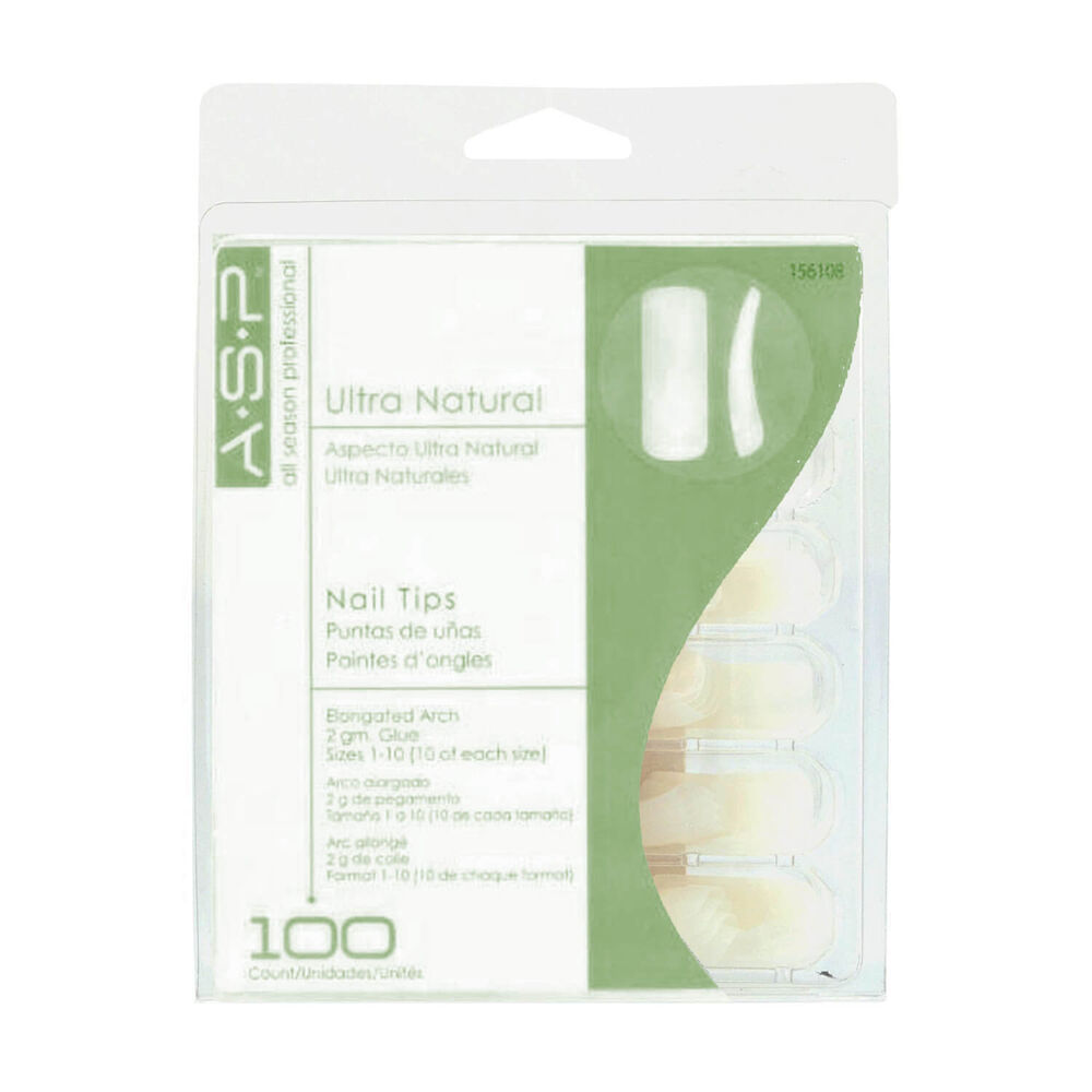 ASP Tips Ultra Natural 100pcs ASP Tips Ultra Natural 100pcs