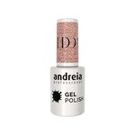 Andreia Professional Gel Polish Vernis gel - I Do! - ID1 Rose avec des paillettes argentées et dorées. 10.5ml