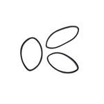 Sibel Micro-Braid &eacute;lastiques pour cheveux 20mm, noir