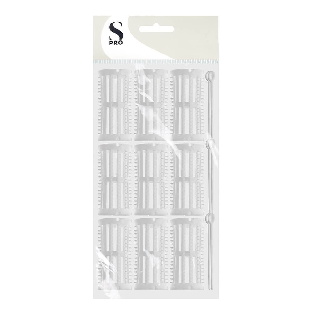 S-PRO Bigoudis en Plastique Mise en Plis Ø30mm x6 S-PRO Bigoudis en Plastique Mise en Plis Ø30mm x6