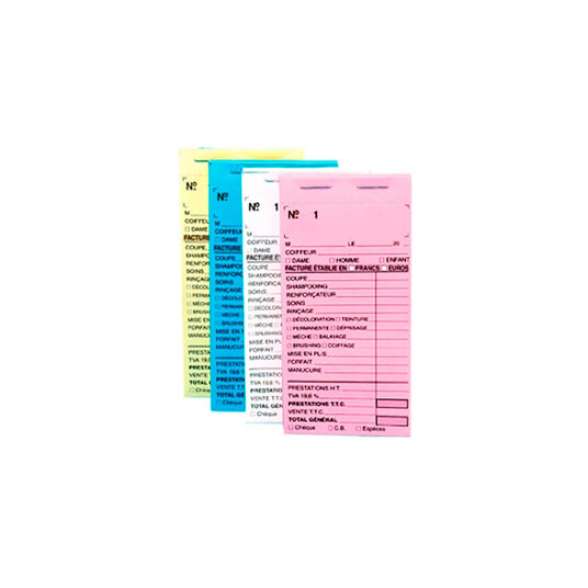 Sibel Carnets de Caisse Blancs avec Num&eacute;ros x10