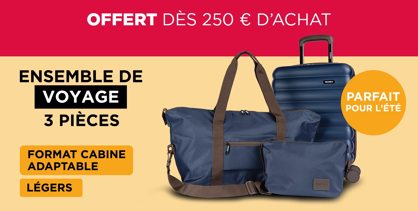 Ensemble 3 pièces offert pour 250 € d’achat