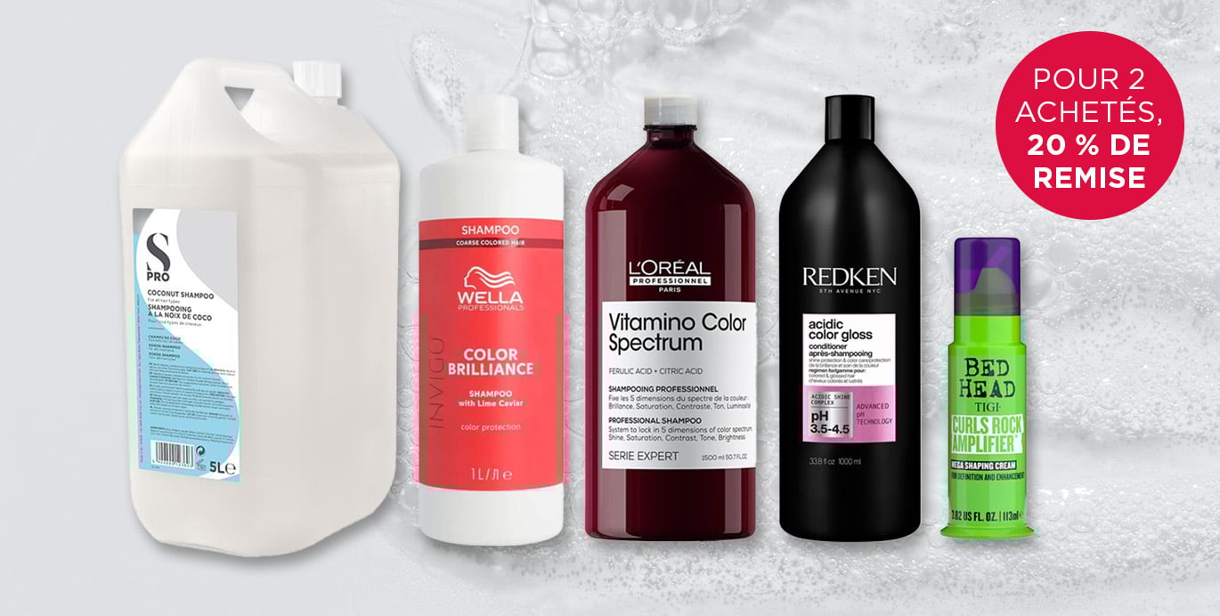 Soins capillaires: Pour 2 achetés, 20 % de remise