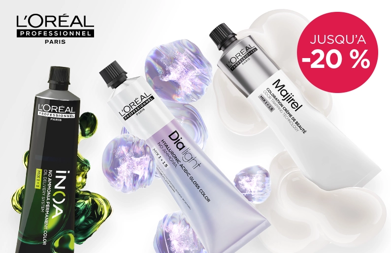 Jusqu'à -20 % sur sur la coloration L'Oréal Professionnel
